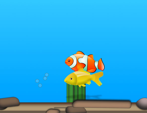CSS3小丑鱼海底游动动画
